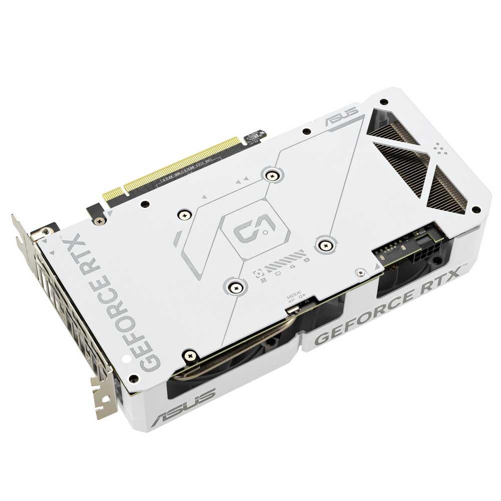 ASUS Dual GeForce RTX 4060 EVO White OC Edition 8GB GDDR6 (listo para SFF, PCIe 4.0, 8GB GDDR6, DLSS 3, HDMI 2.1a, DisplayPort 1.4a, diseño de ventilador Axial-Tech, tecnología 0dB, BIOS dual, soporta
