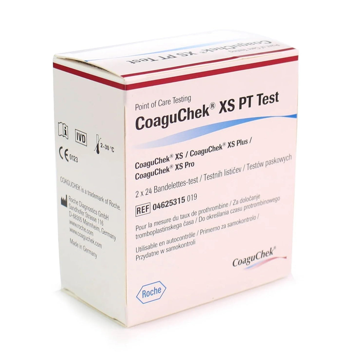 CoaguChek XS PT - Tiras de prueba (2 x 24 unidades)