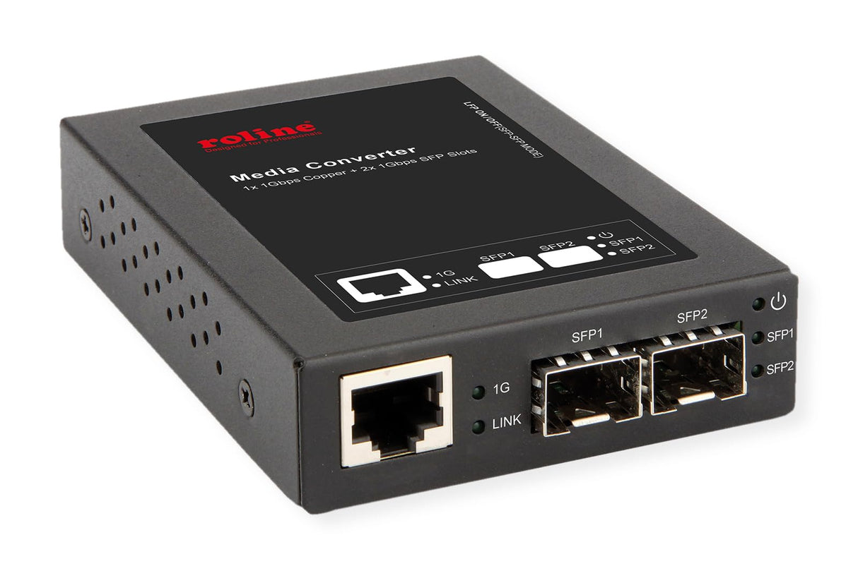 ROLINE convertidor Gigabit, RJ-45 - Mini-GBIC