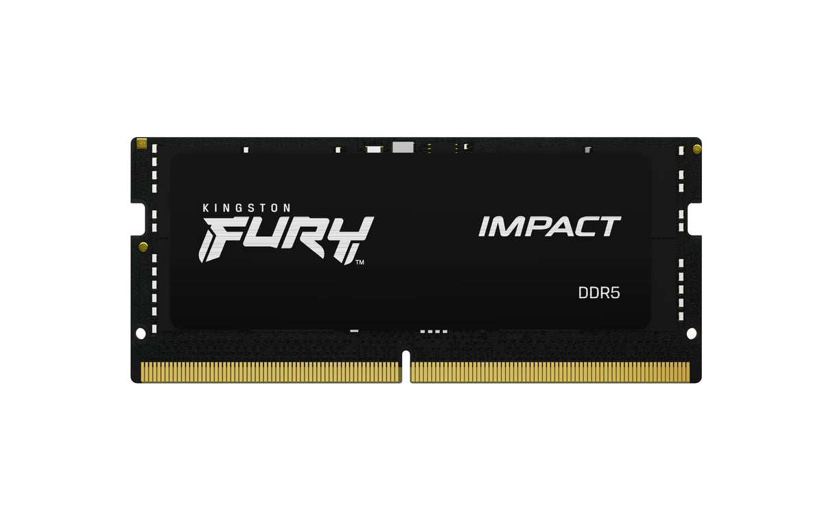 Kingston FURY Impact 32GB (2x16GB) 4800MT/s DDR5 CL38 SODIMM Memoria Gamer para Portátil Kit de 2 - KF548S38IBK2-32