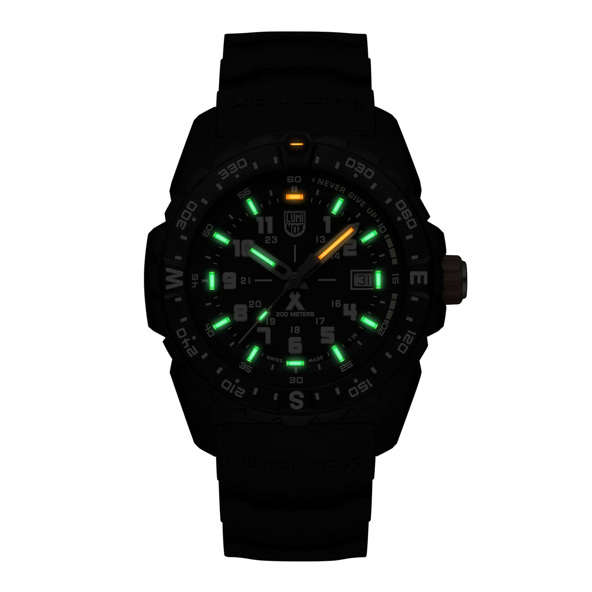 Luminox Reloj Analógico para Hombres de Cuarzo Suizo con Correa en Caucho XB.3735