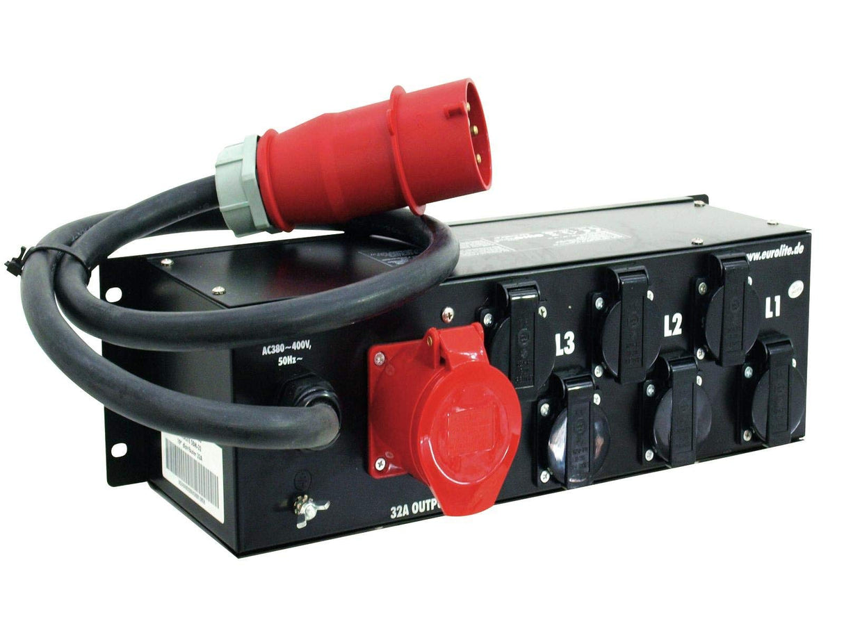Eurolite SBM 32 19 pollici distributore di potenza 32A