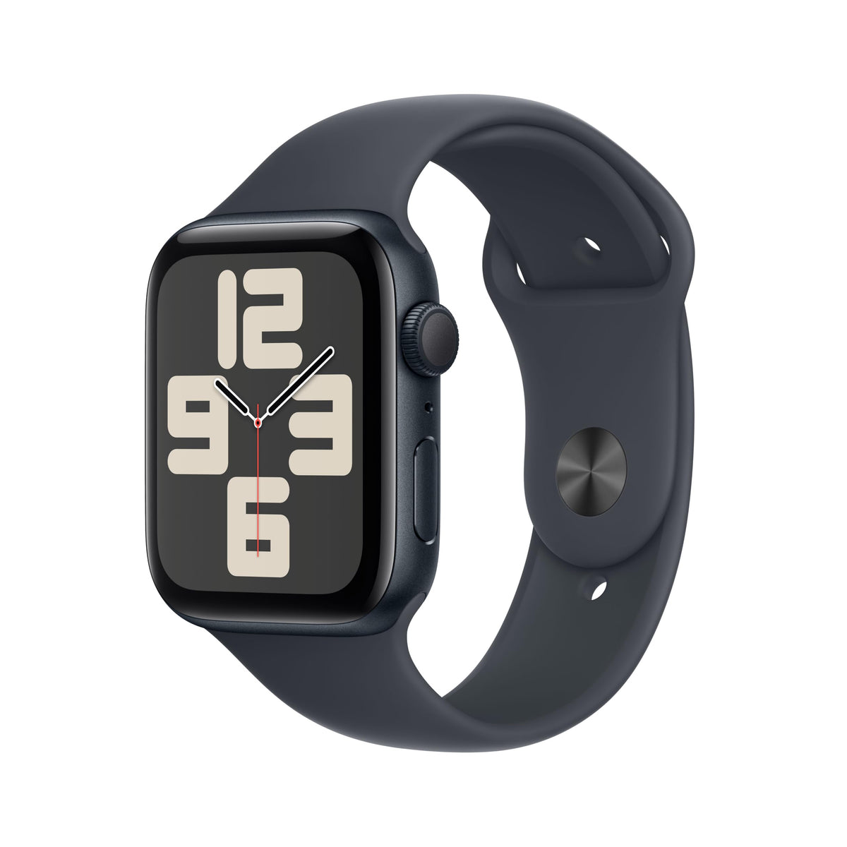 Apple Watch SE de 2.ª generación GPS Smartwatch con Caja de Aluminio en Medianoche de 44 mm y Correa Deportiva Medianoche - Talla S/M. Monitores de entreno y sueño y Resistencia al Agua
