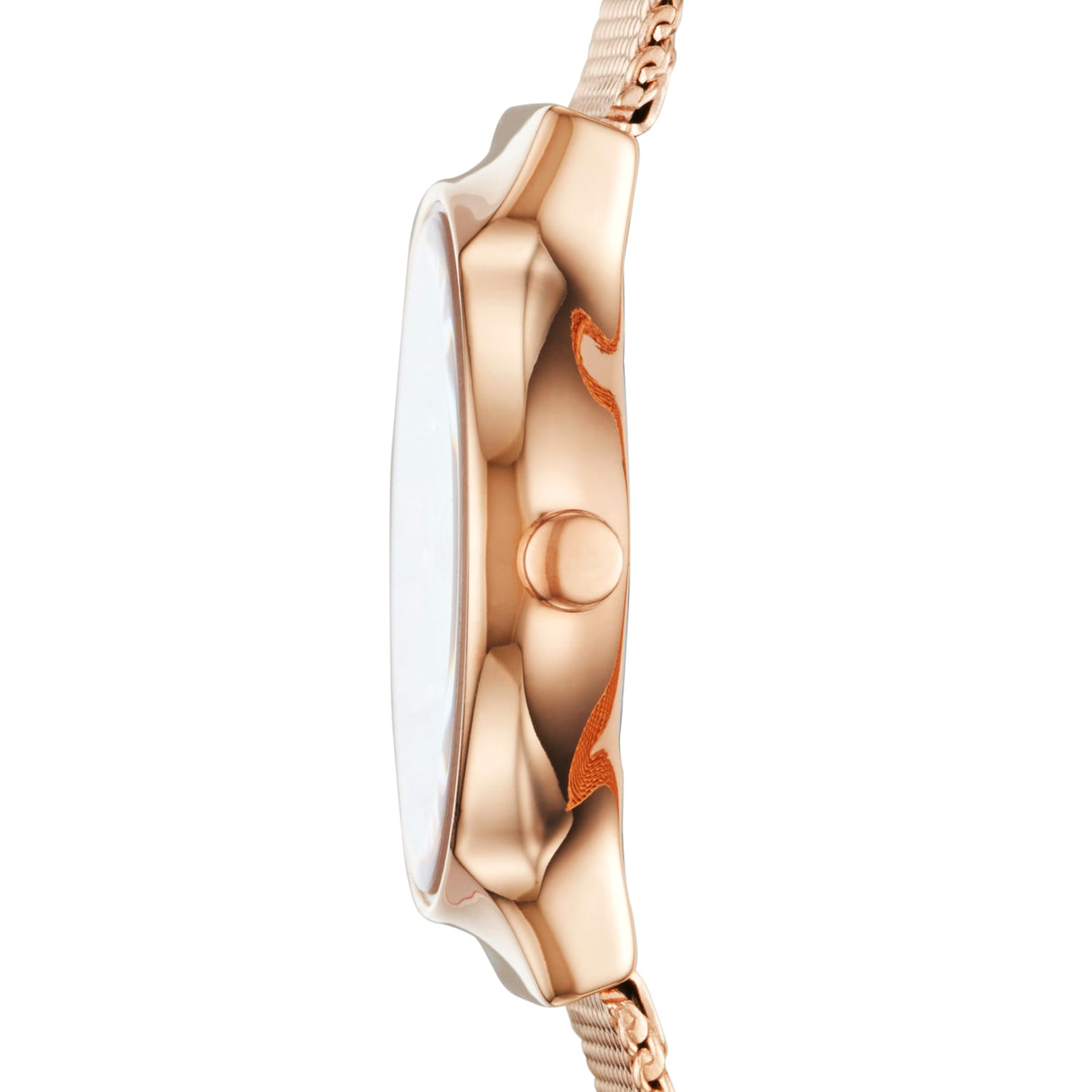Skagen Freja reloj para mujer, movimiento de cuarzo con correa de acero o piel, Tono oro rosa y blanco, 26MM