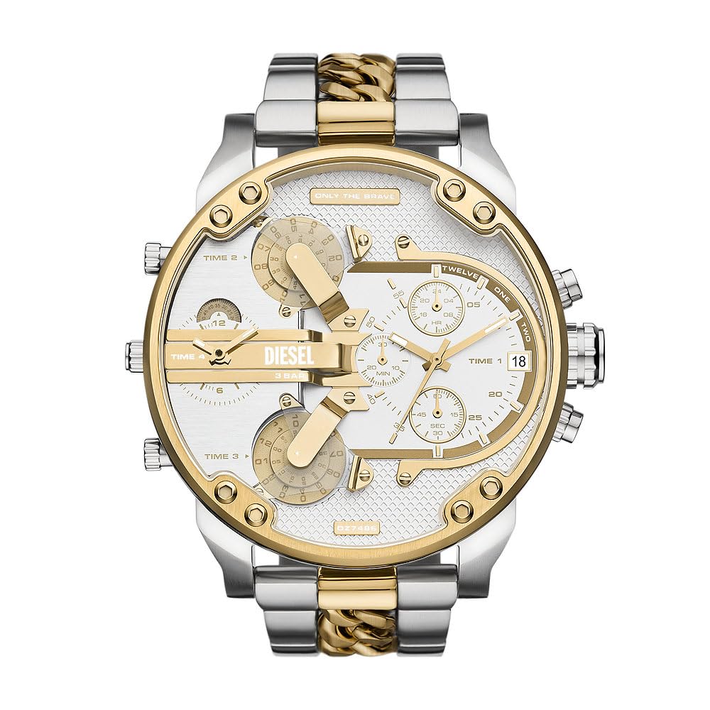 Diesel Reloj Analógico para Hombres de Cuarzo con Correa en Acero Inoxidable DZ7486