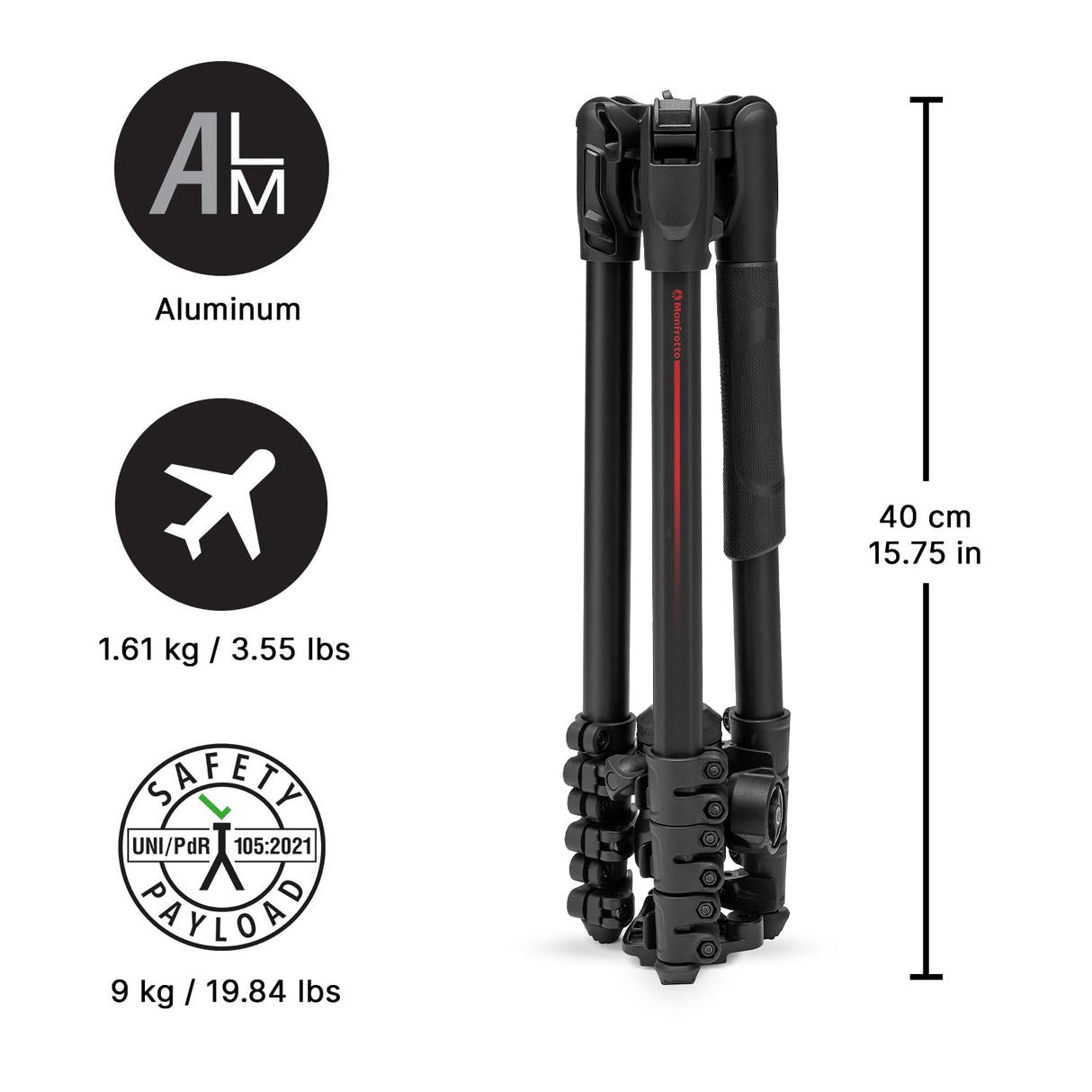 MANFROTTO Kit Befree Advanced AS Aluminium leviers de Serrage