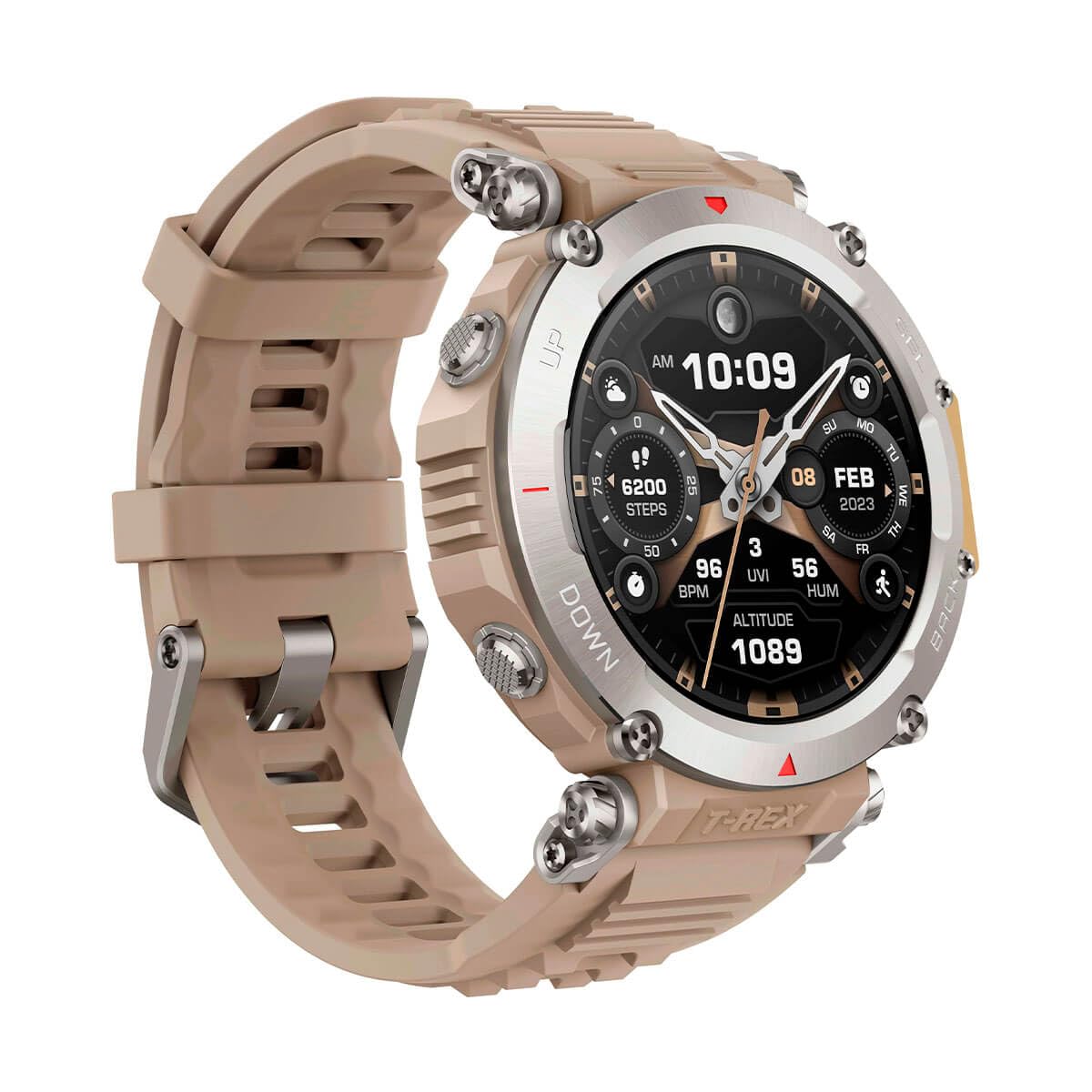 Amazfit T-Rex Ultra 47mm SmartWatch Reloj Deportivo Premium Multideporte con GPS Navegación en Tiempo Real Ejercicio de Fuerza 160+ Modos Deportivos Frecuencia cardíaca Monitoreo SpO2