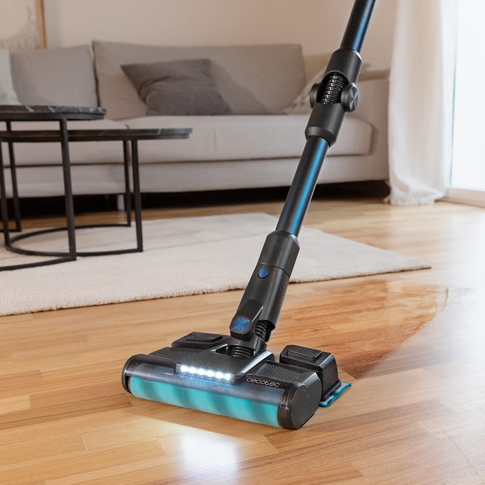 Cecotec Aspirador Escoba Digital Sin Cable Conga Rockstar 3000 Advance Ergowet. 4 en 1, 680 W y 26 kPa, Cepillo Jaliscazo, 230 AW, Autonomía 90 min, 4 Modos, Tubo ErgoFlex, Kit de Accesorios
