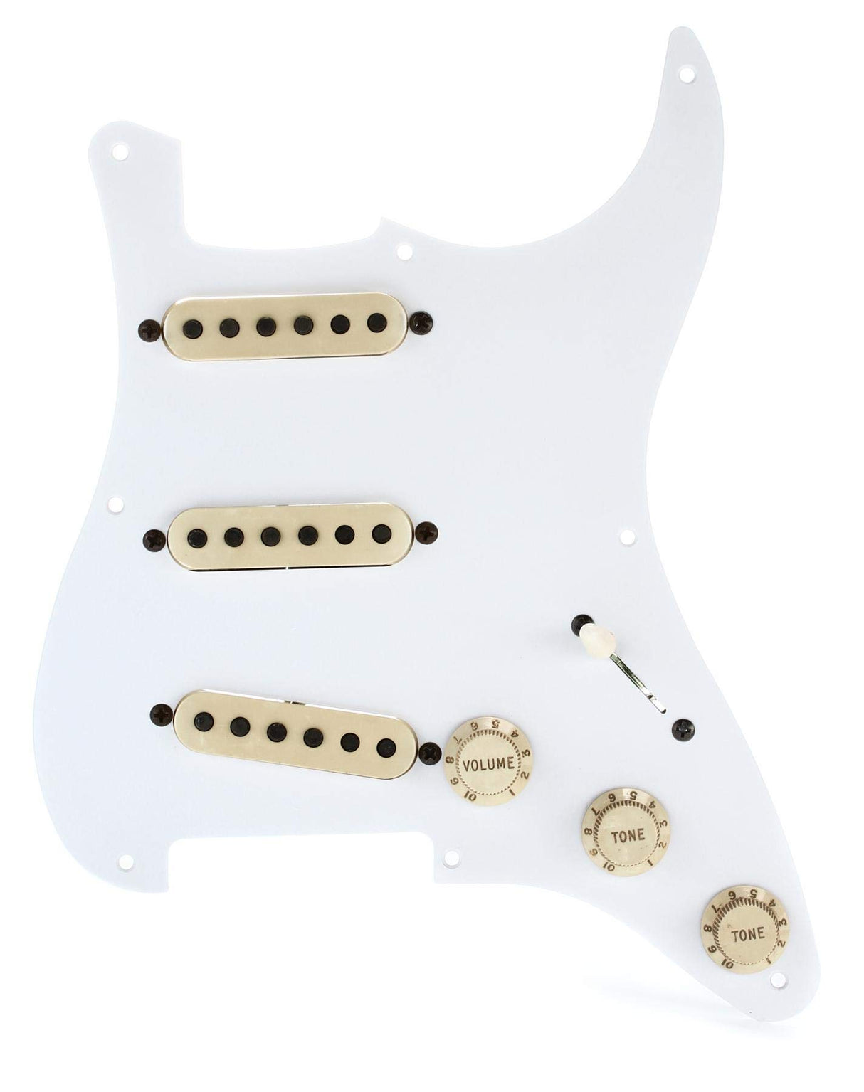 Seymour Duncan 11024-04 Antigüedad prealambrado cargado Pickguard para la guitarra del comienzo - Blanco