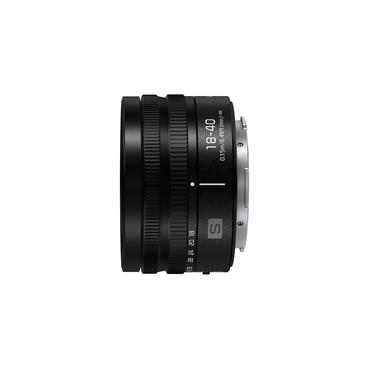 Panasonic Lumix S-R1840E 18-40 mm F4.5-6.3 Lente con Montura L, Lente De Cámara de Gran Angular de Fotograma Completo a Semiestándar, Longitud Focal Variable, Negro