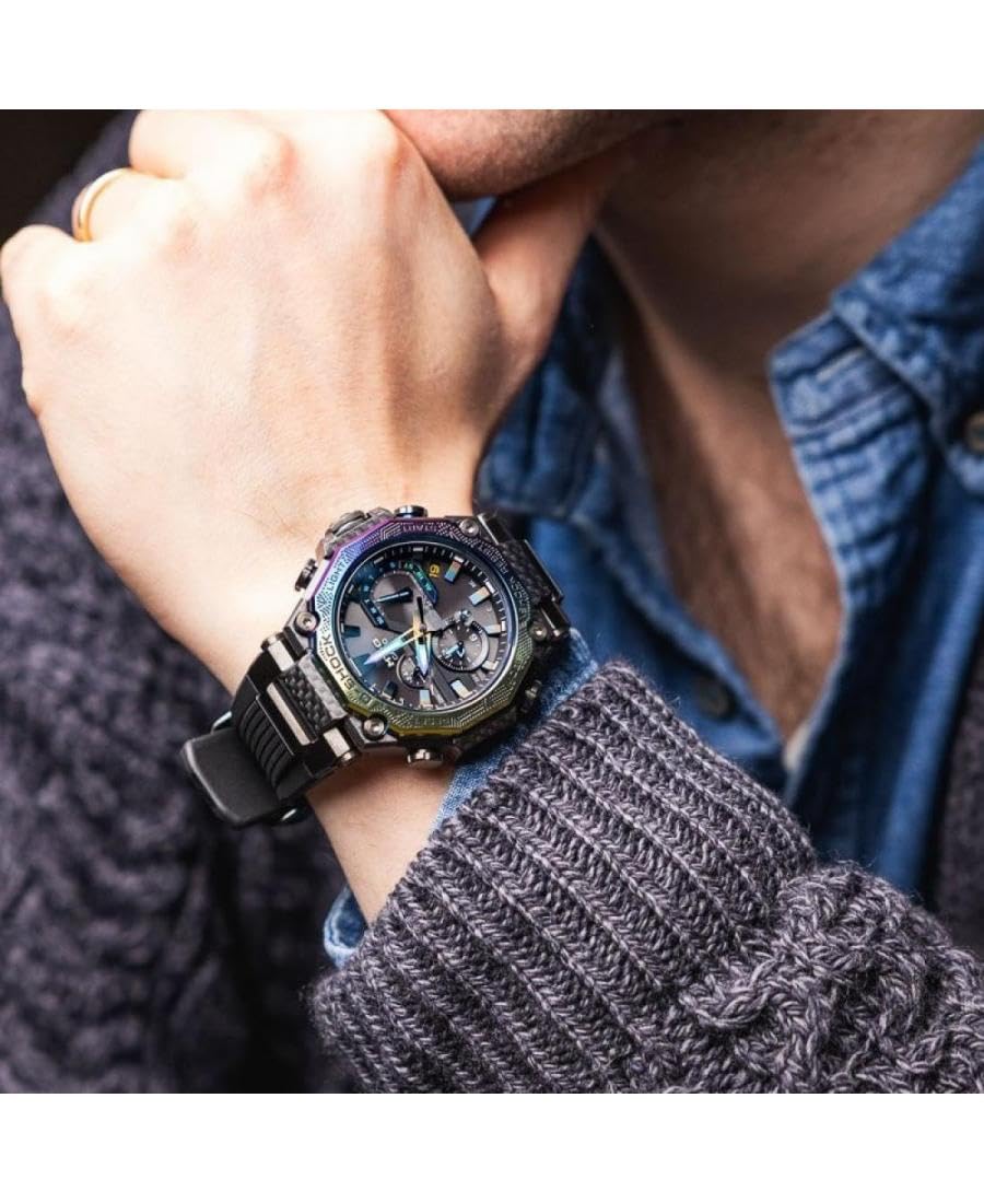 CASIO Reloj Analógico para Hombres de Cuarzo con Correa en Acero Inoxidable MTG-B2000YR-1AER