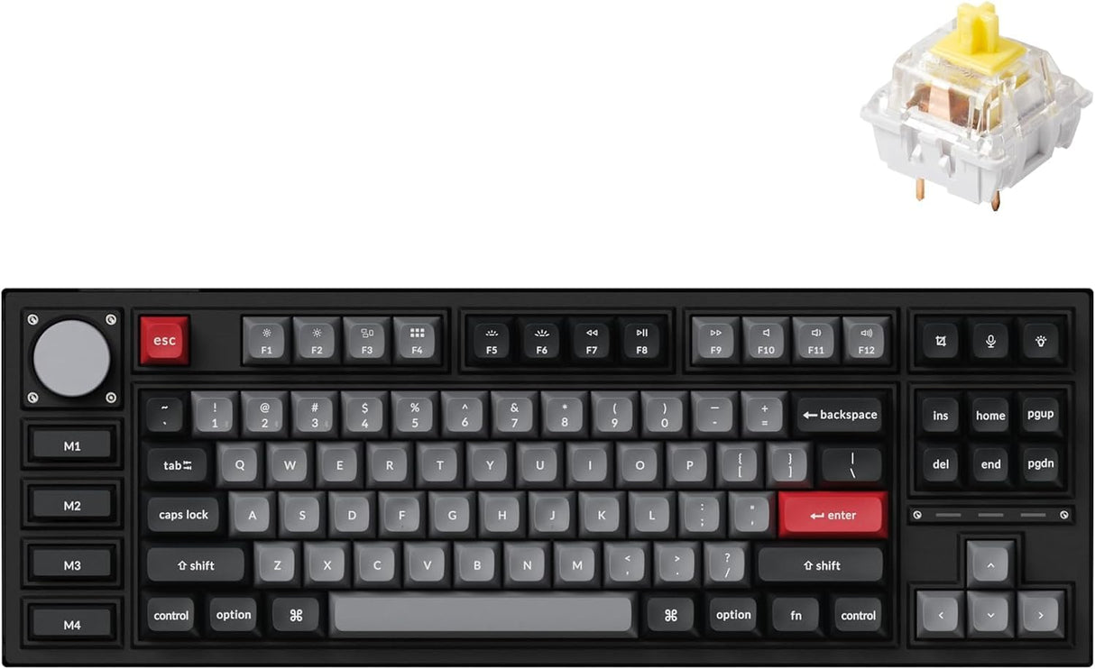 Q3 Pro (schwarz/blaugrau, DE-Layout, Keychron K Pro Banana, Hot-Swap, Aluminiumrahmen, RGB)