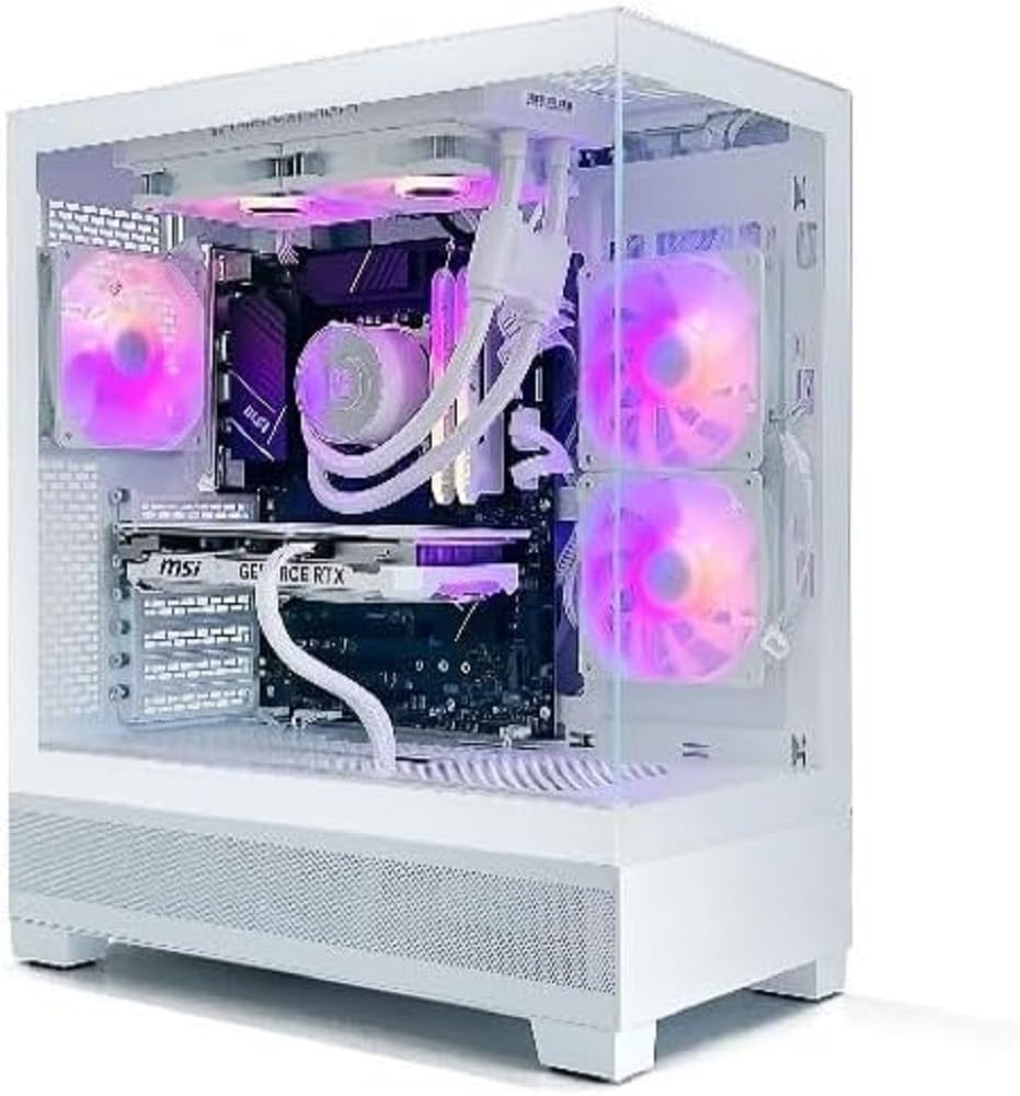 PC GAMING - PC Gamer Aqua - NVIDIA RTX 4060 8G - Watercooling 240mm White - Case Aqua View XT - B760-WIFI - Corsair Vengeance SL 2X8GB DDR4 3600WH - SSD 1TB PCI 4.0 - Windows 11 Pro