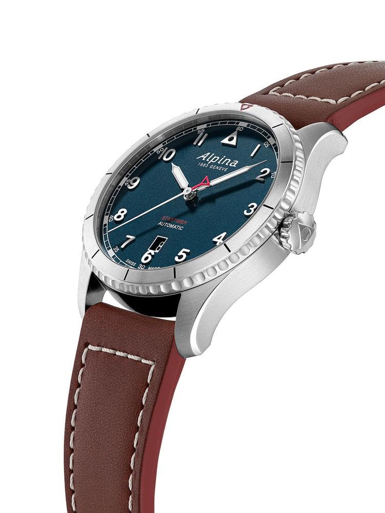 Alpina Reloj Analógico para Hombre de Cuarzo con Correa en Acero Inoxidable mid-39657