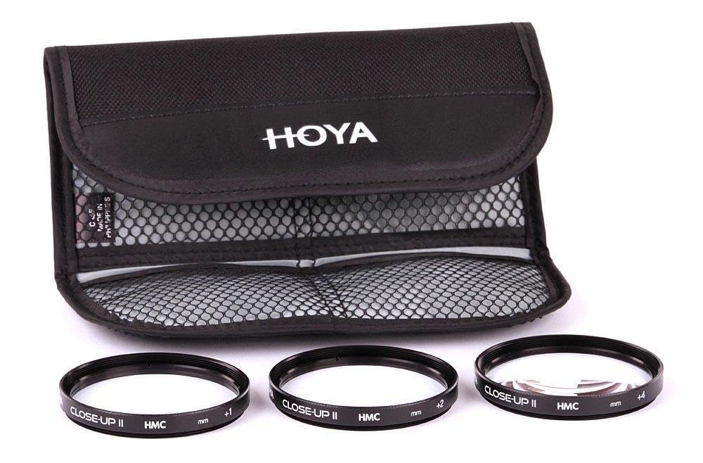 Hoya Close-up Kit - Juego de filtros para macro fotografía (+1, +2, +4, 72 mm) color negro