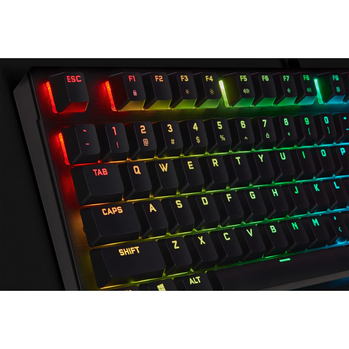 Corsair Compatible con K60 RGB Pro de bajo Perfil para Juegos Tastatur, RGB LED - Negro
