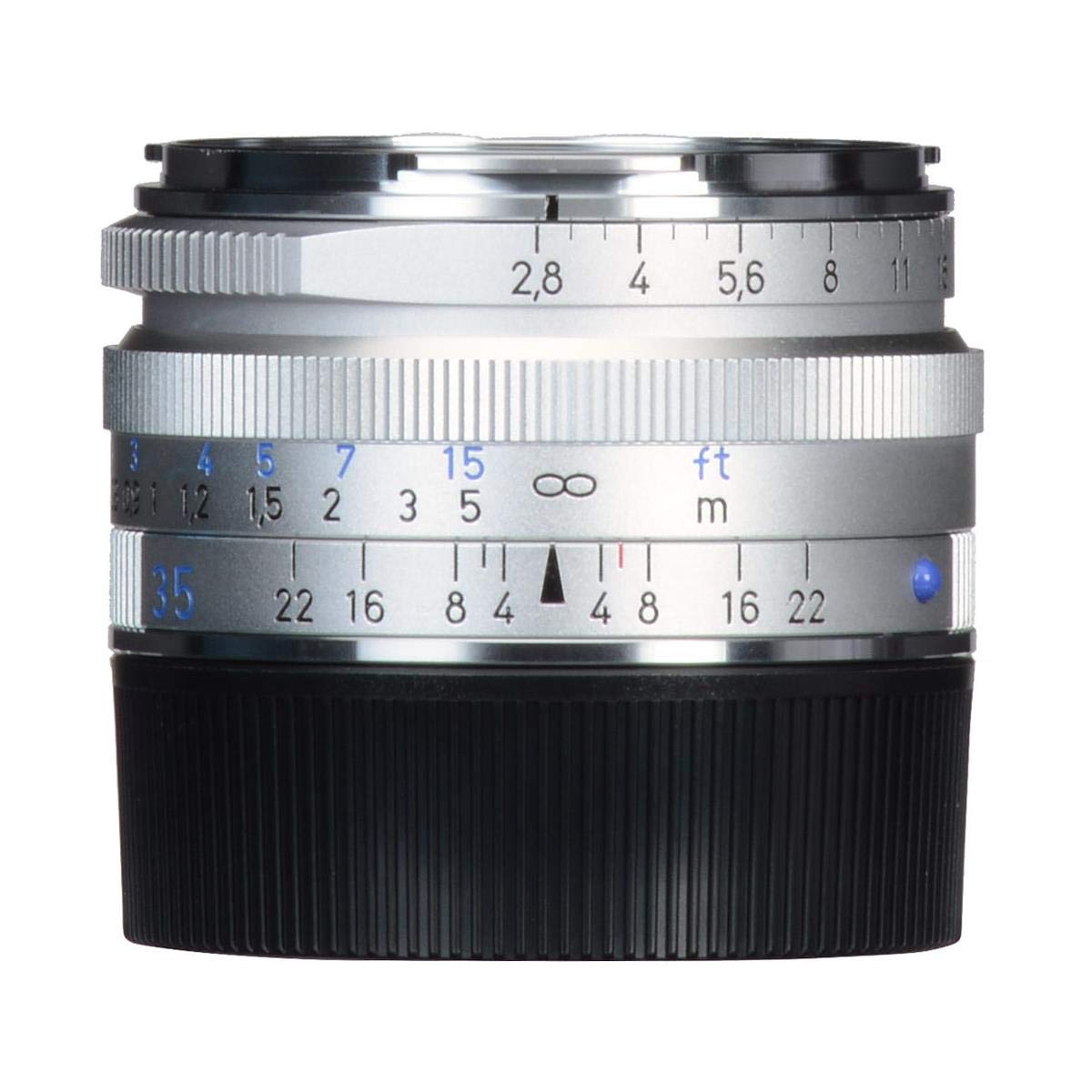 Carl Zeiss C Biogon T 2.8/35 ZM - Objetivo para Leica M (Diámetro: 52 mm), Plata