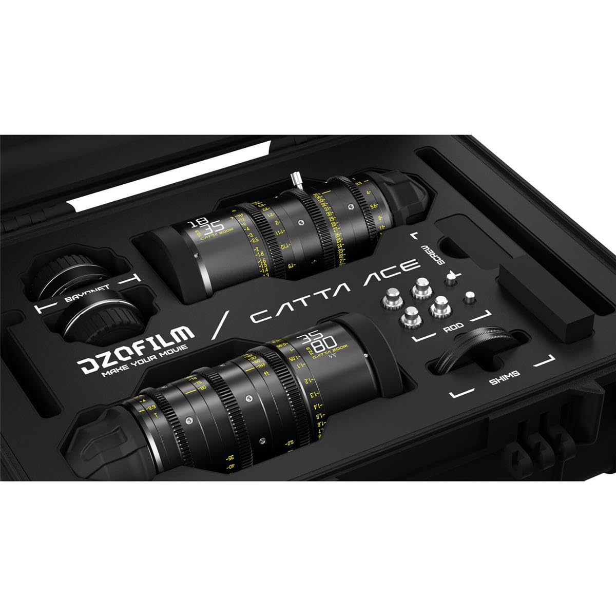 DZOFILM Cine Lens Catta Zoom 2-Lens Kit (18-35/35-80 T2.9) Negro