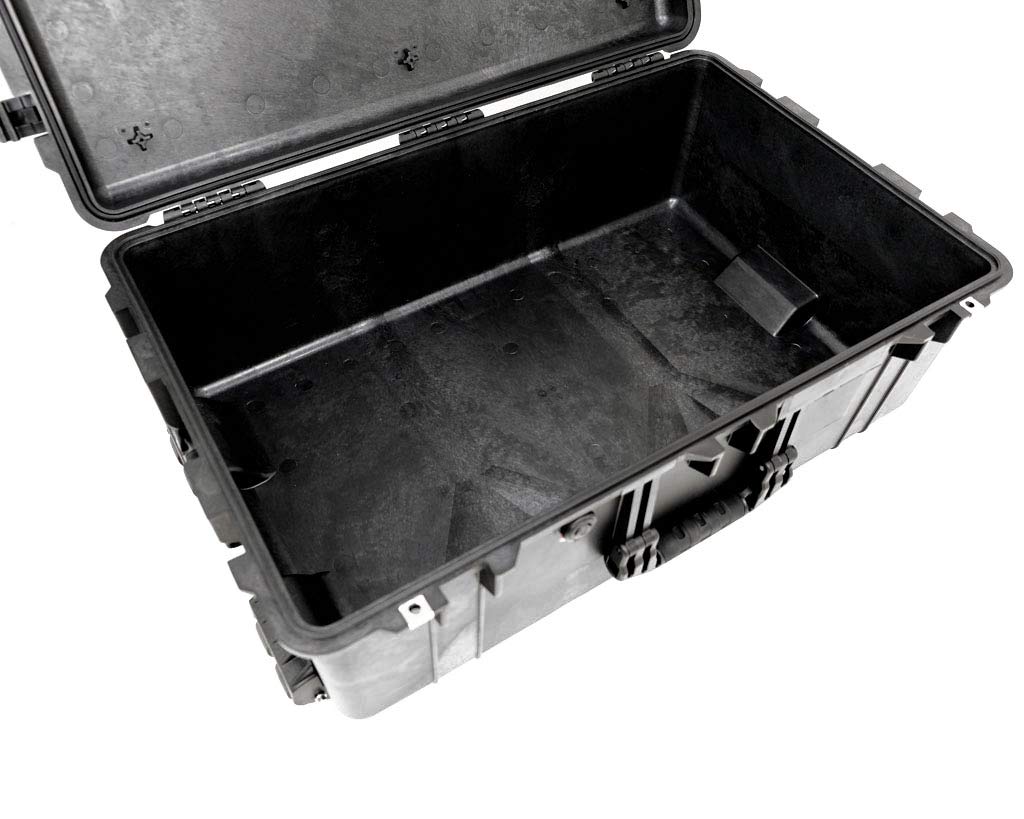 PELI 1650 Maleta Trolley para Equipos fotográficos y Drones, IP67 estanca e Impermeable al Polvo, 86L de Capacidad, Fabricada en Alemania, sin Espuma, Color Negro