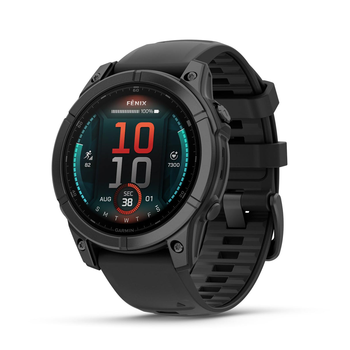 Garmin fēnix E - 47mm - Reloj de Alto Rendimiento GPS Multideporte con Pantalla táctil AMOLED, Frecuencia cardíaca, Mapas y hasta 10 días de autonomía, Acero Gris