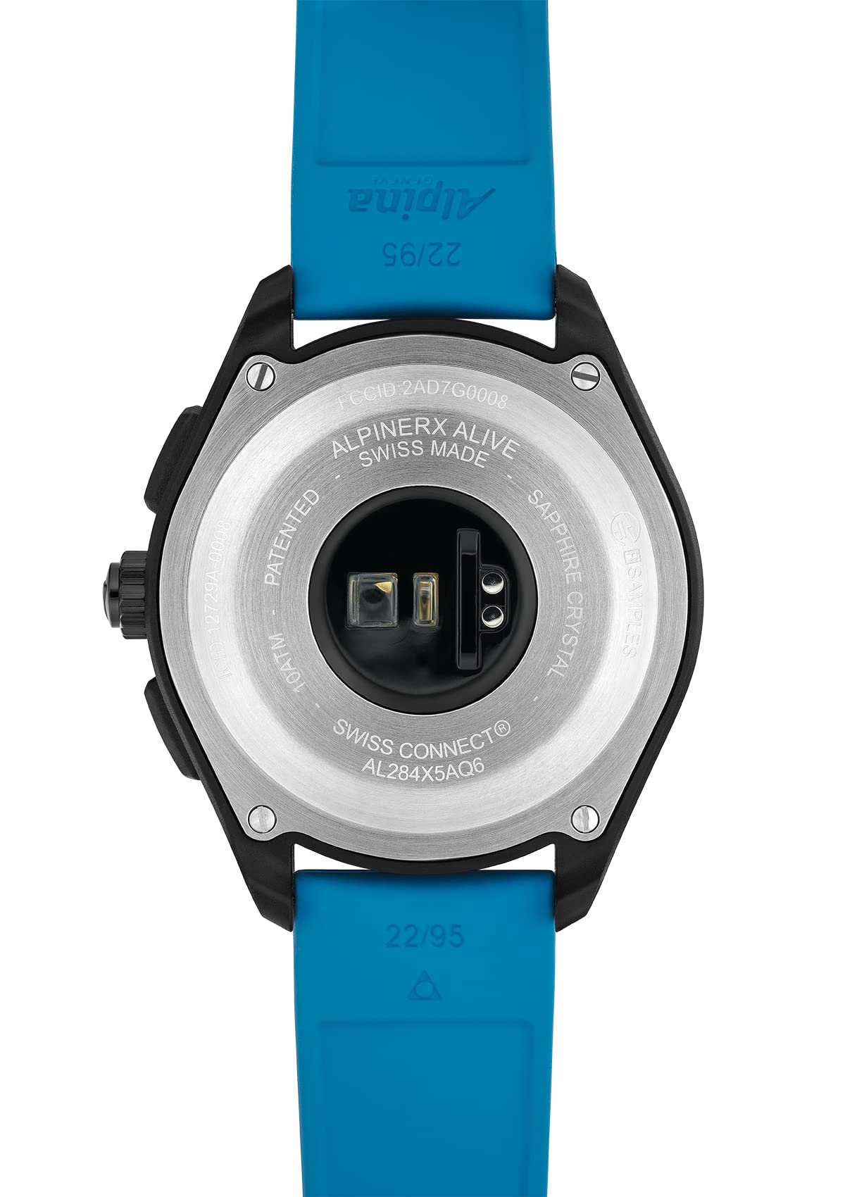 Alpina Reloj Análogico-Digital para Hombres de Cuarzo con Correa en Caucho AL-284LBBW5AQ6