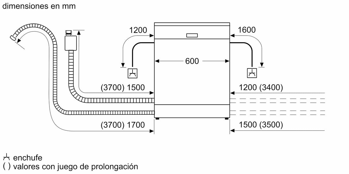 Balay Lavavajillas, Libre Instalación, 60 cm, Tercera Bandeja para Cubiertos, Motor ExtraSilencio, Home Connect, Acero Inoxidable Antihuellas, 3VS5331IP