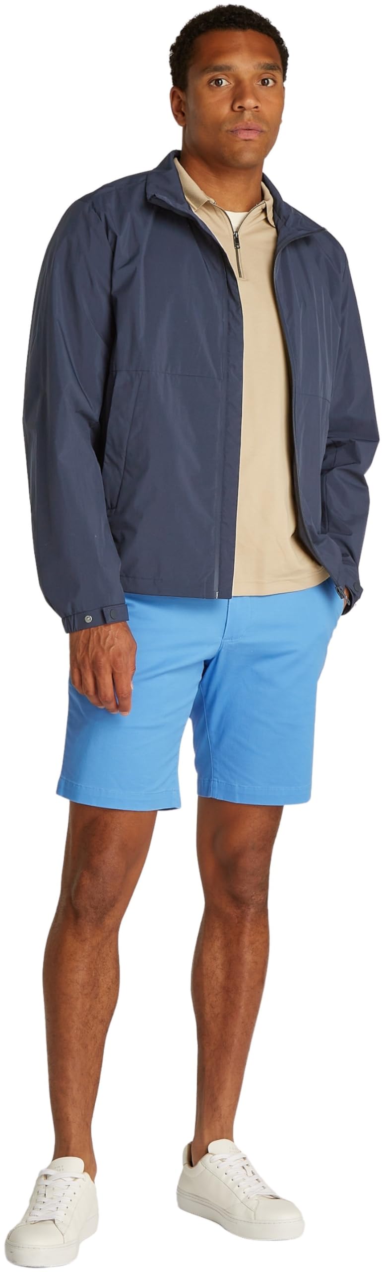 Tommy Hilfiger Chaquetón Hombre con cremallera, Azul (Desert Sky), XL