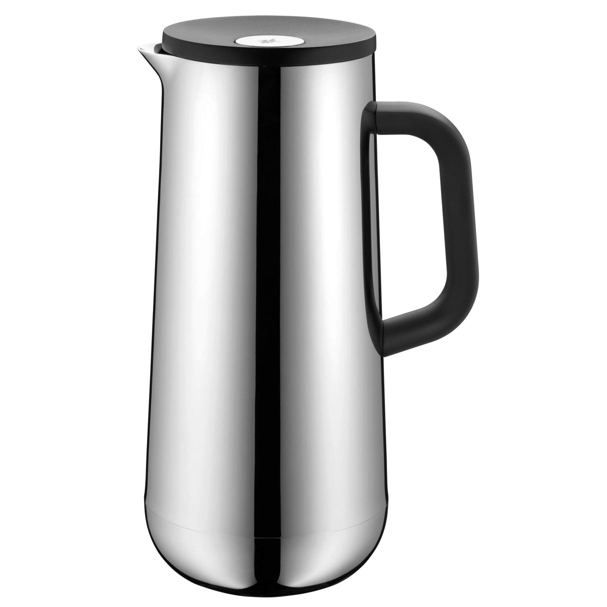 WMF Impulse - Termo 1L con Función Aislante Frío y Calor por 24h con Cierre a Presión, Acero Inoxidable Cromargan 18/10, Plateado