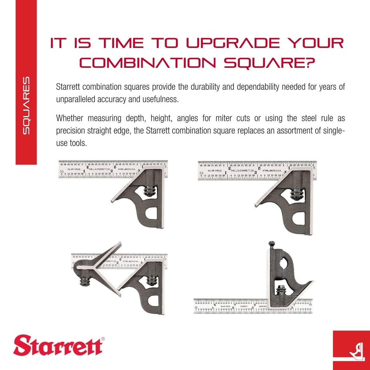 Starrett 11MH-300 - Herramienta multiusos (300 mm, numeración métrica)