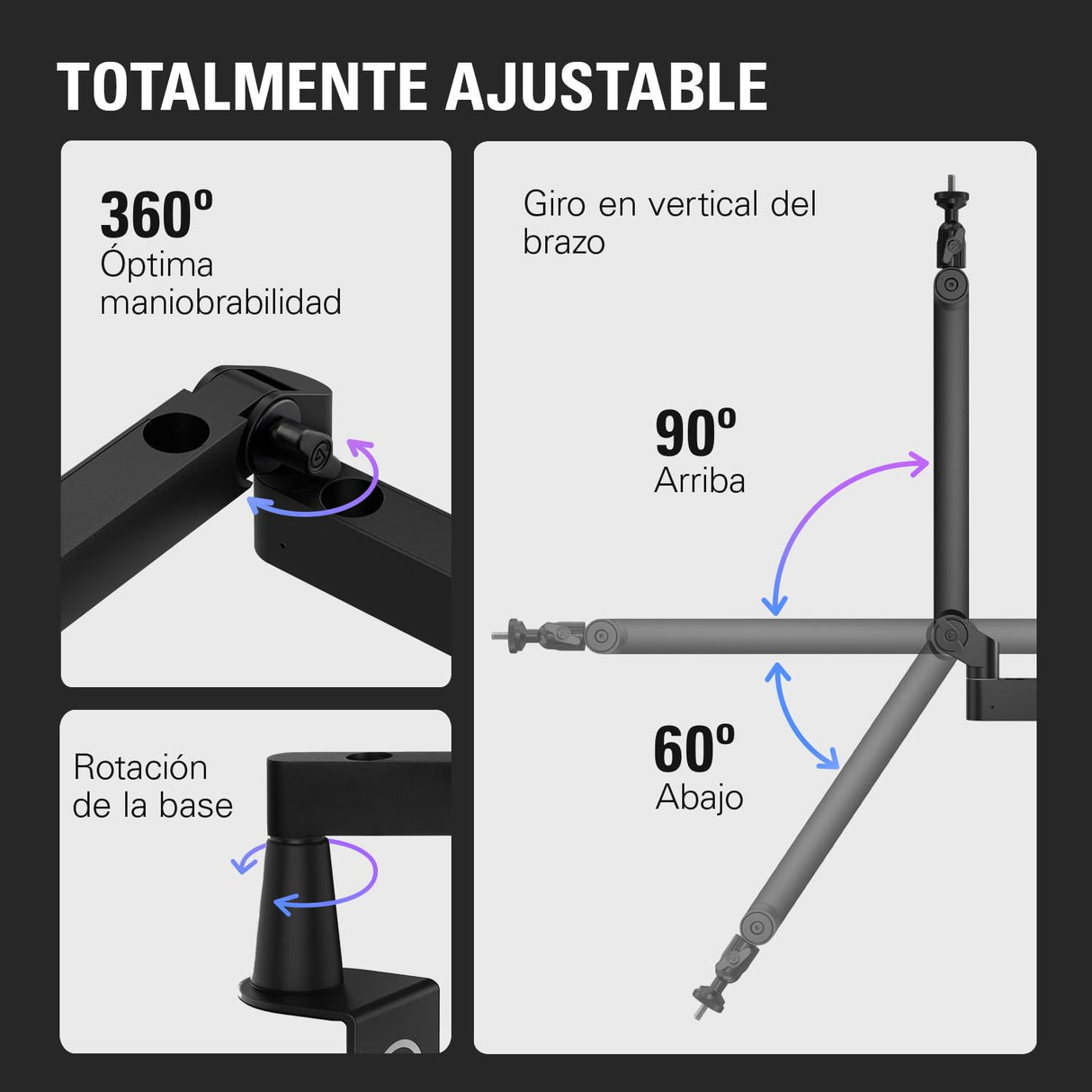 Elgato Wave Mic Arm LP Brazo Articulado de Calidad de Estudio