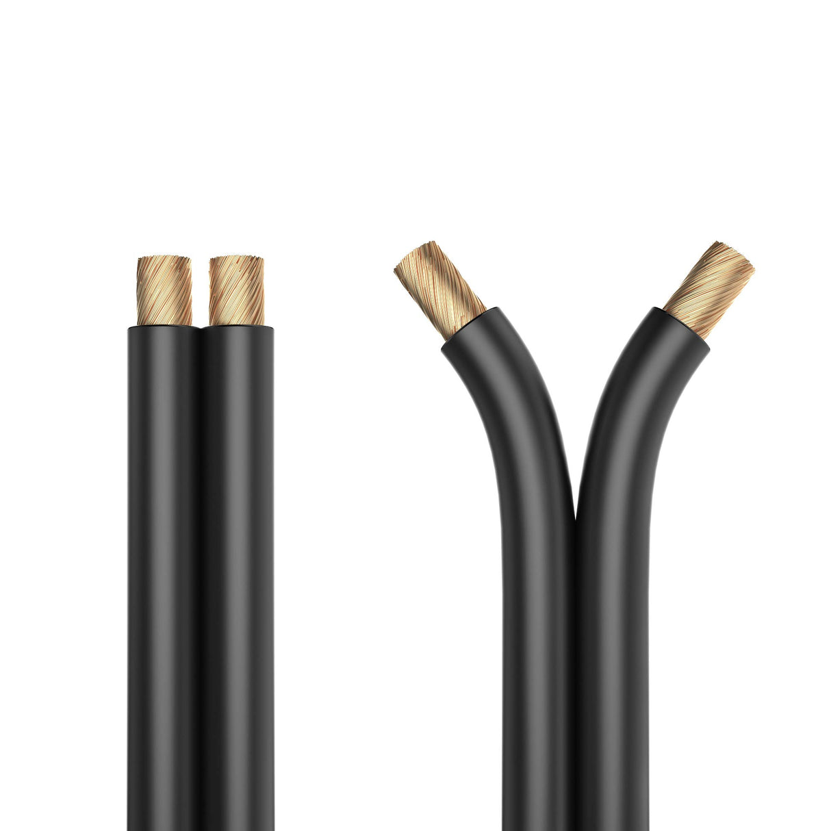 PureLink SP062-100 Cable de Altavoz 2x2,5 mm² (99,9% OFC de Cobre Completo, Cable Trenzado de 0,20 mm) Cable de Altavoz de Alta fidelidad, 100 m, Negro