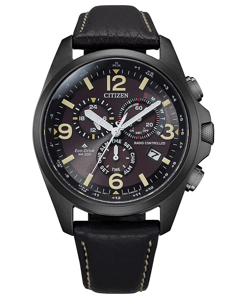 Citizen Reloj Cronógrafo para Hombres de Eco-Drive con Correa en Cuero CB5925-15E