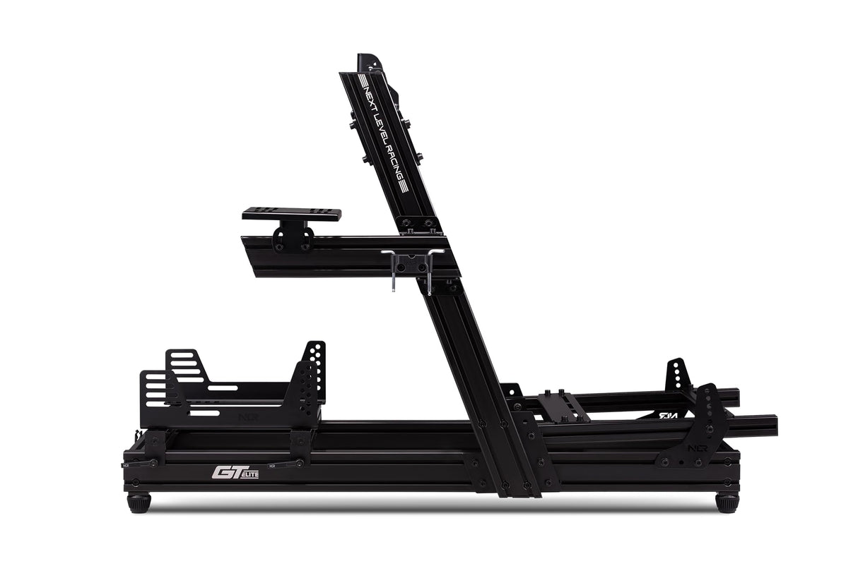 Next Level Racing GTElite Aluminium Simulator Cockpit-Front and Side Mount Edition, Color Black (NLR-E023)