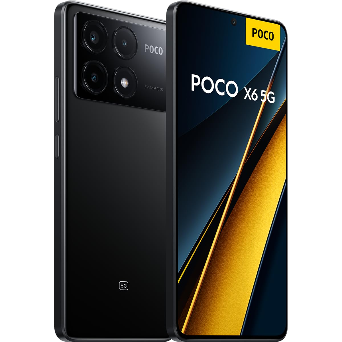 Poco X6 Pro - Smartphone de 12+512GB, Pantalla AMOLED de 6.67” 120Hz 1.5K, MediaTek Dimensity 8300-Ultra, Triple cámara de hasta 64MP, 5000mAh, Negro (Versión ES)