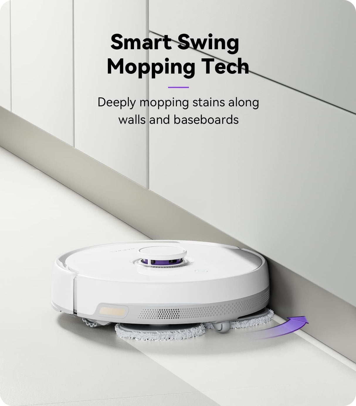 NARWAL Freo Robot Vacuum Cleaner with Automatic Cleaning and Base Function (Freo Mode and DirtSense Dirt Detection, Rotating Mops, Smart-Swing Edge Cleaning, Hot Air Drying)