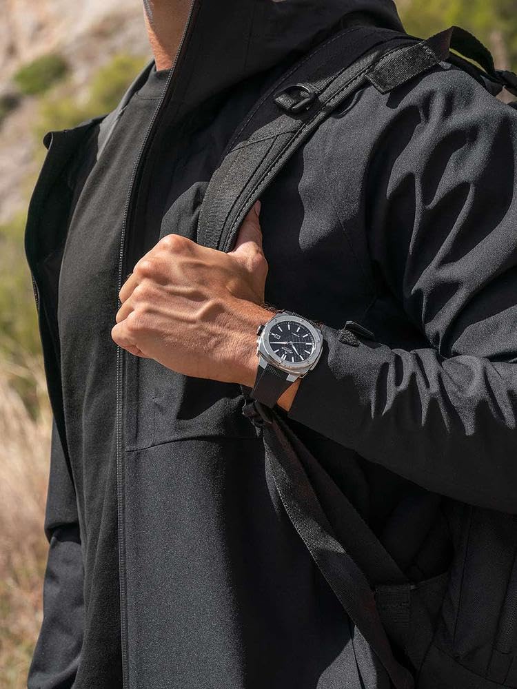 Alpina Reloj Analógico para Hombre de Cuarzo con Correa en Acero Inoxidable mid-39682