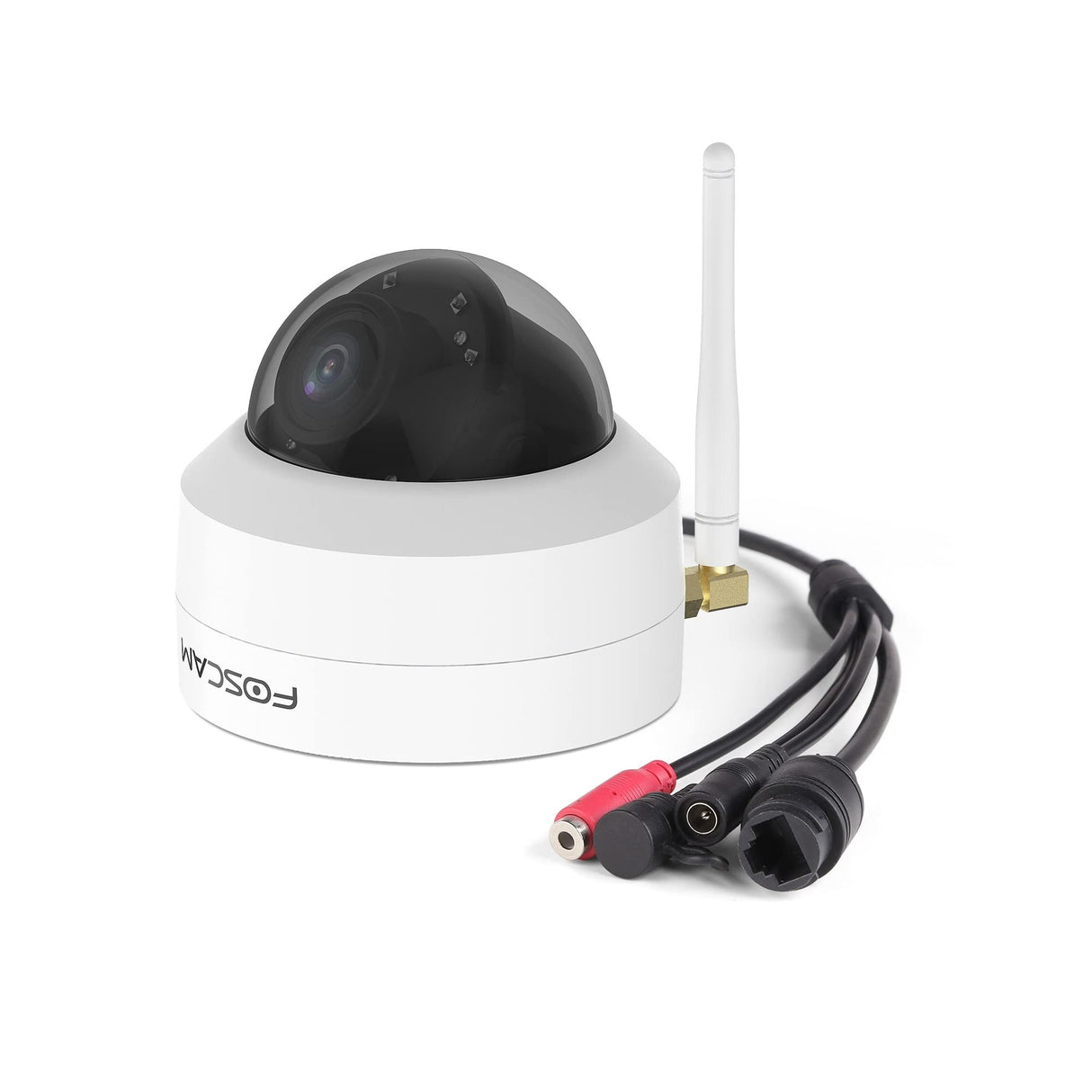 Foscam D4Z Cámara de Seguridad IP Exterior Anti VANDALICA IK10. Blanco 4Mpx Zoom x4. Compatible con Alexa. Deteción Humana Inteligente AI