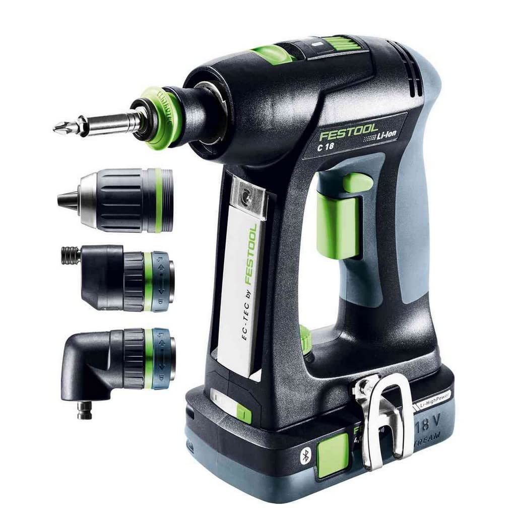 Festool Taladro atornillador a batería C 18 HPC 4,0 I-Set