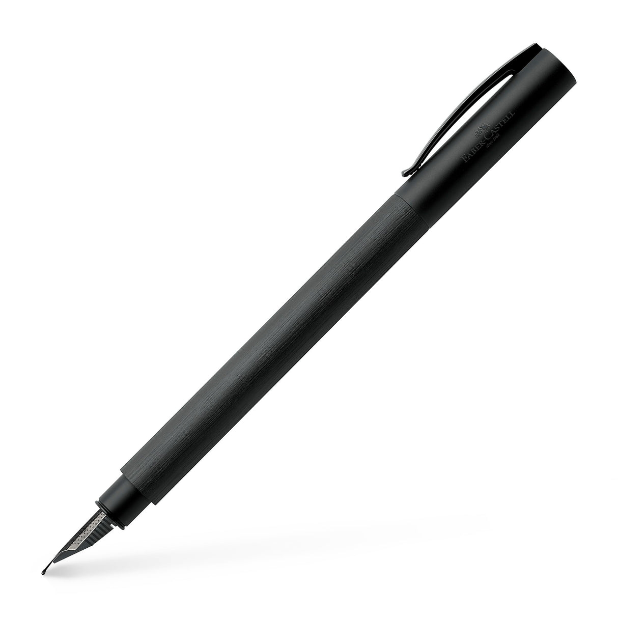 Faber-Castell 147150 - Pluma estilográfica Ambition - Negro - Tamaño M