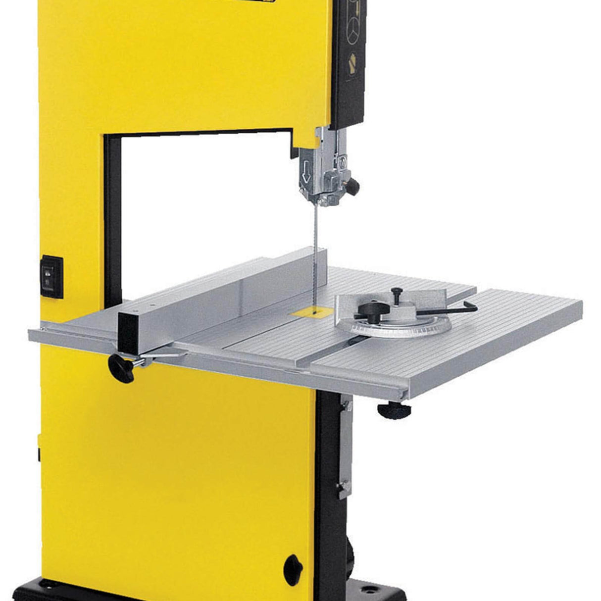 DeWalt DW876-QS - Sierra de Cinta 1.000 W, 1 Hp, 200 mm altura corte, mesa 500 x 500 mm, Amarillo/Negro