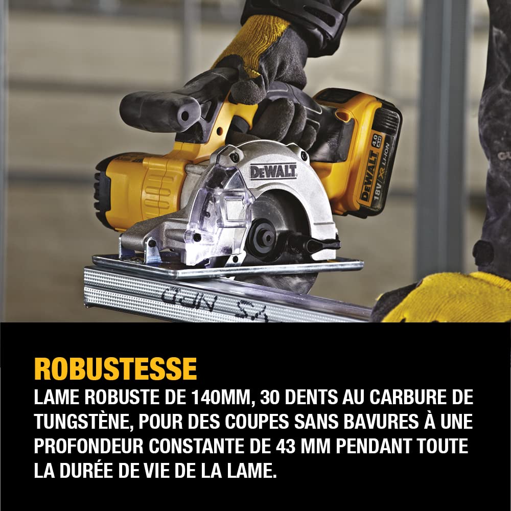 DEWALT DCS373N-XJ - Sierra Circular XR 18V Multicorte Ø140mm y 43 mm prof. sin cargador/batería