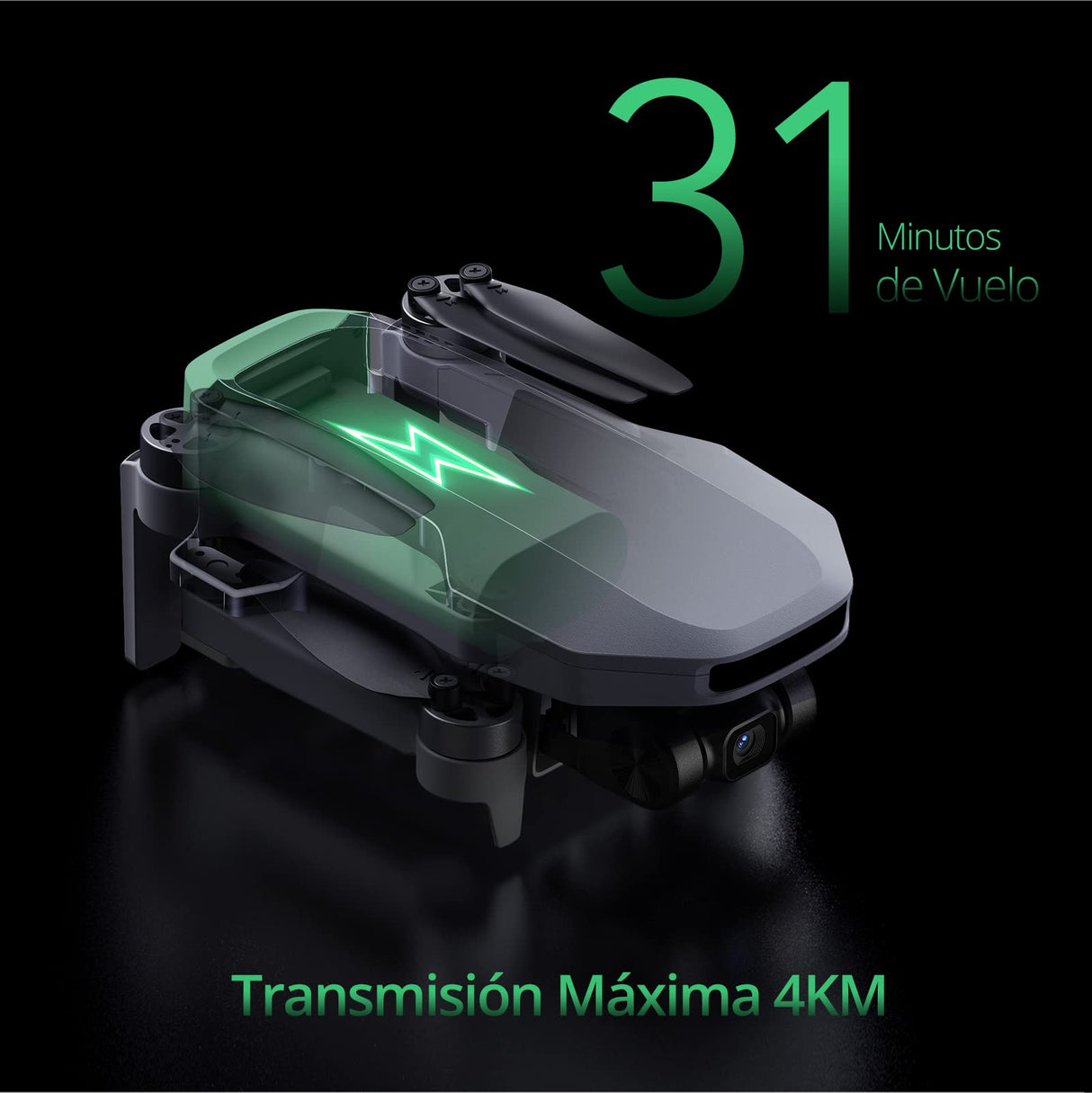 Potensic ATOM SE Combo GPS Drone con Cรกmara 4K, 62 Mins de Vuelo, Menos de 249g, EIS, Max 4KM Transmisiรณn, Velocidad Max 16m/s, Tecnologรญa ShakeVanish, FPV con Auto-Retorno para Adulto, C0