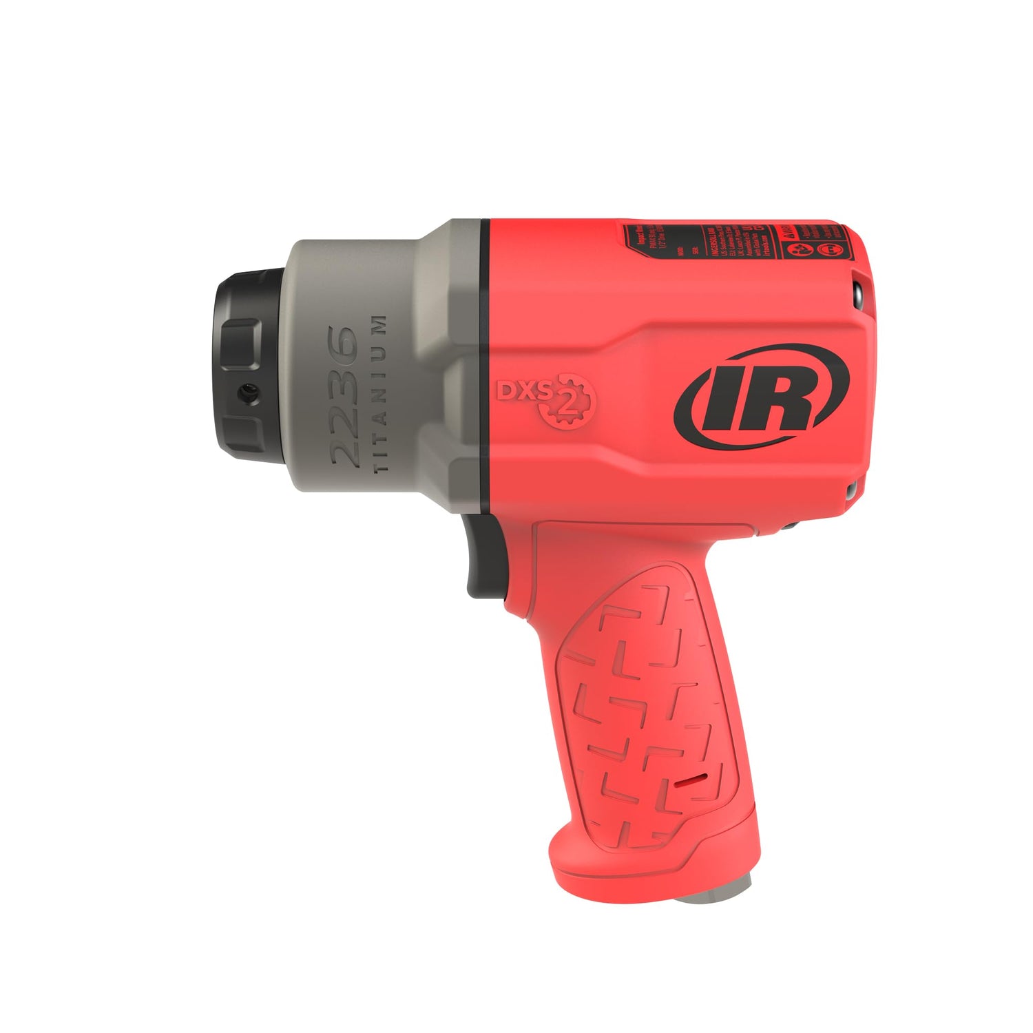 Ingersoll-Rand 2236QTIMAX-R DXS2 Llave de Impacto Neumática, Silenciosa, 2034 Nm, Caja Martillo Titanio, Anillo Fricción, Rojo
