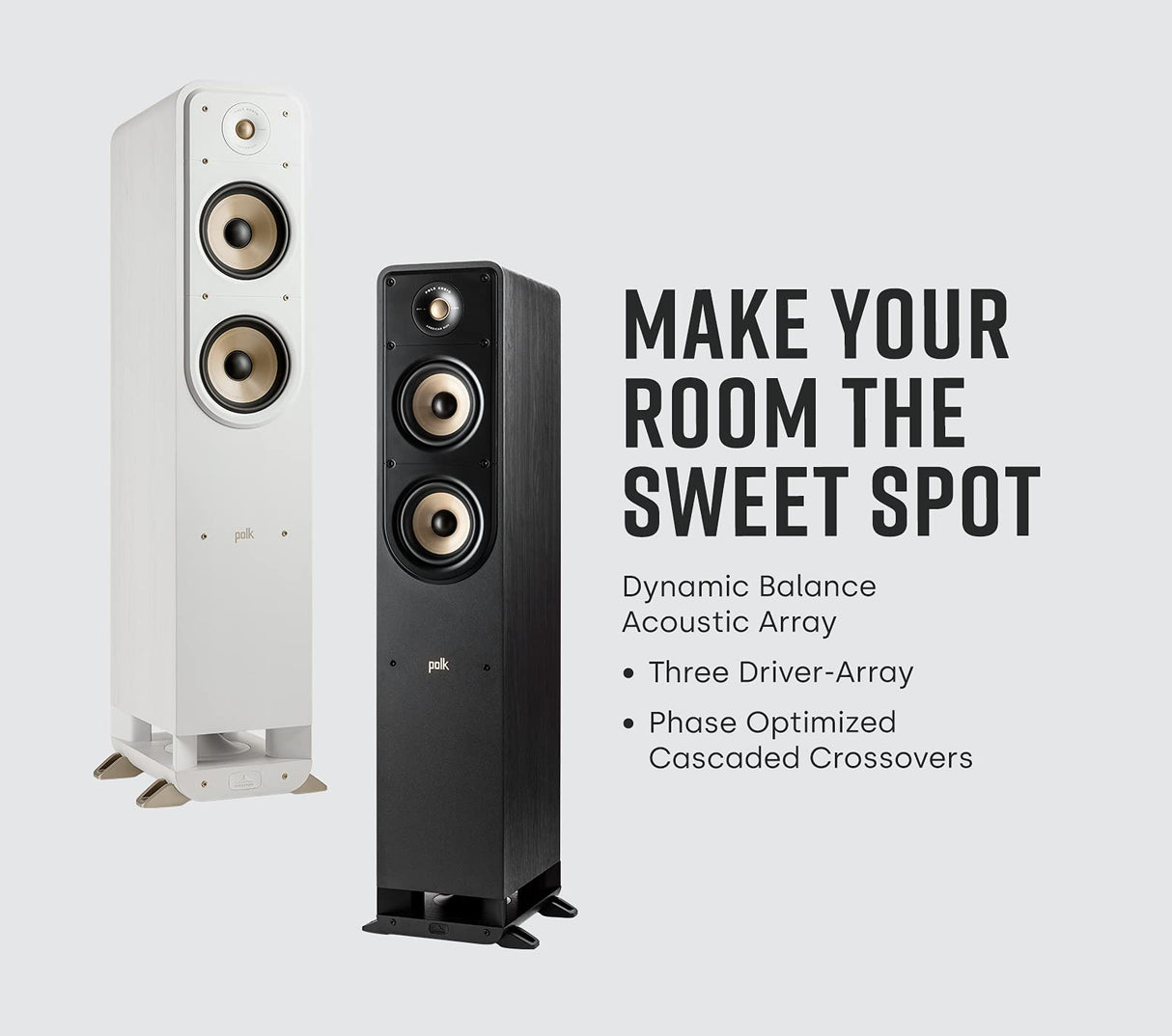 Polk Signature Elite ES50 Pareja Altavoces de Suelo Hi-Fi Negros