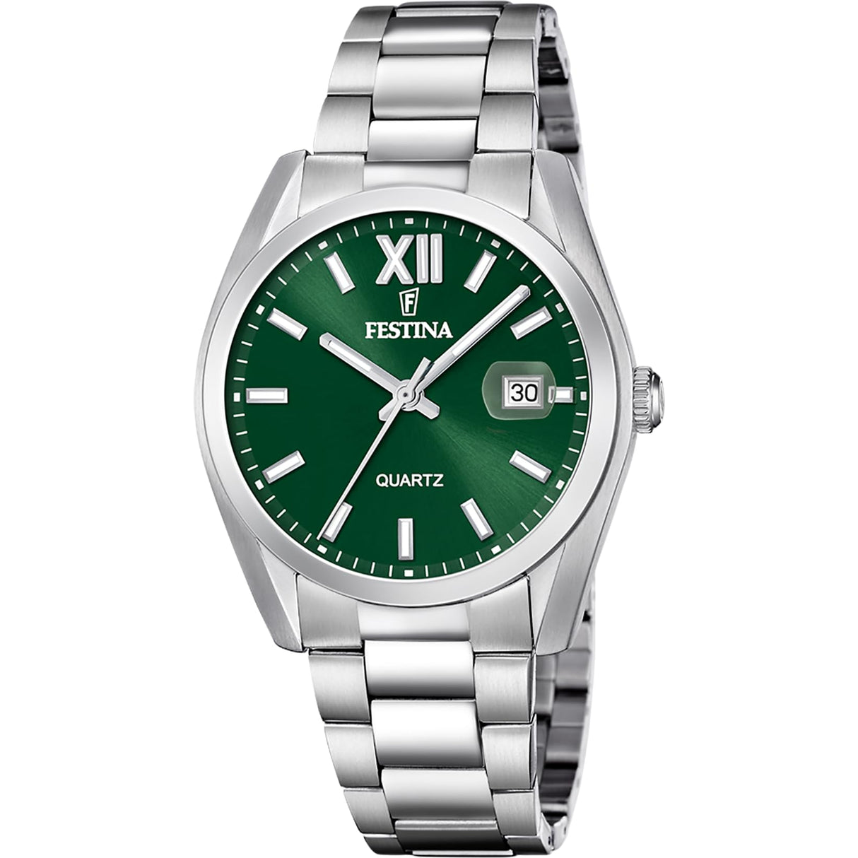 Festina Reloj Hombre F20707/8 Classics Caja de Acero Inoxidable 316l Plateado Correa de Acero Inoxidable 316l Plateado