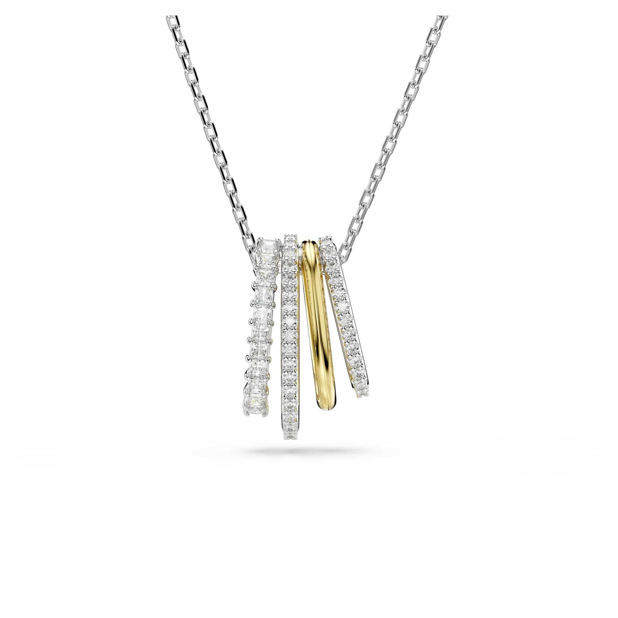 Swarovski Colgante Hyperbola, Tallas mixtas, Blanco, Combinación de acabados metálicos