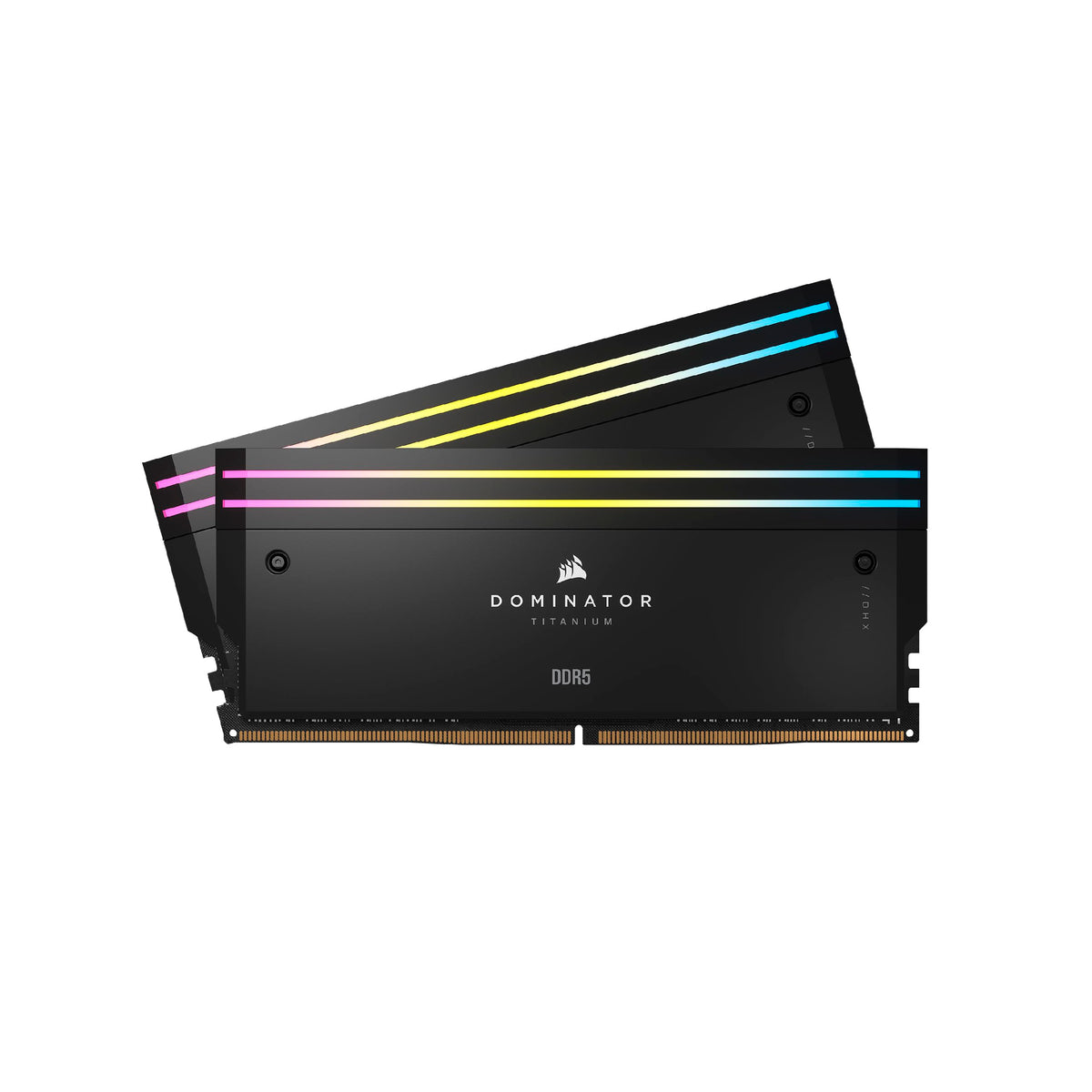 CORSAIR Dominator Titanium RGB DDR5 RAM 96GB (2x48GB) DDR5 6400MHz CL32 Intel XMP Memoria de Ordenador Compatible con iCUE - Negro (CMP96GX5M2B6400C32)