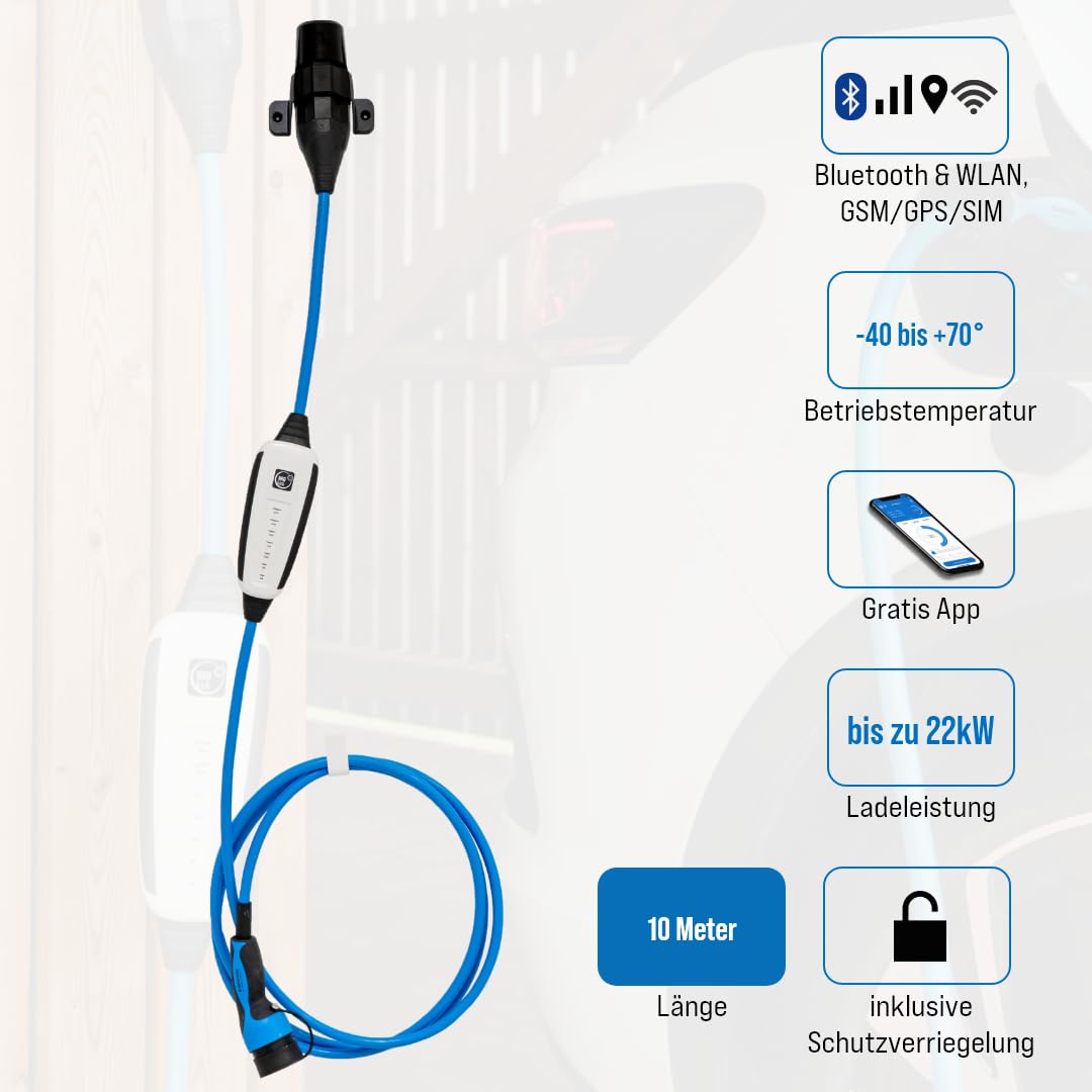 NRGkick KfW MAX 10m gsm/GPS/SIM Syst.Bloqueo,Enchufe de pared32