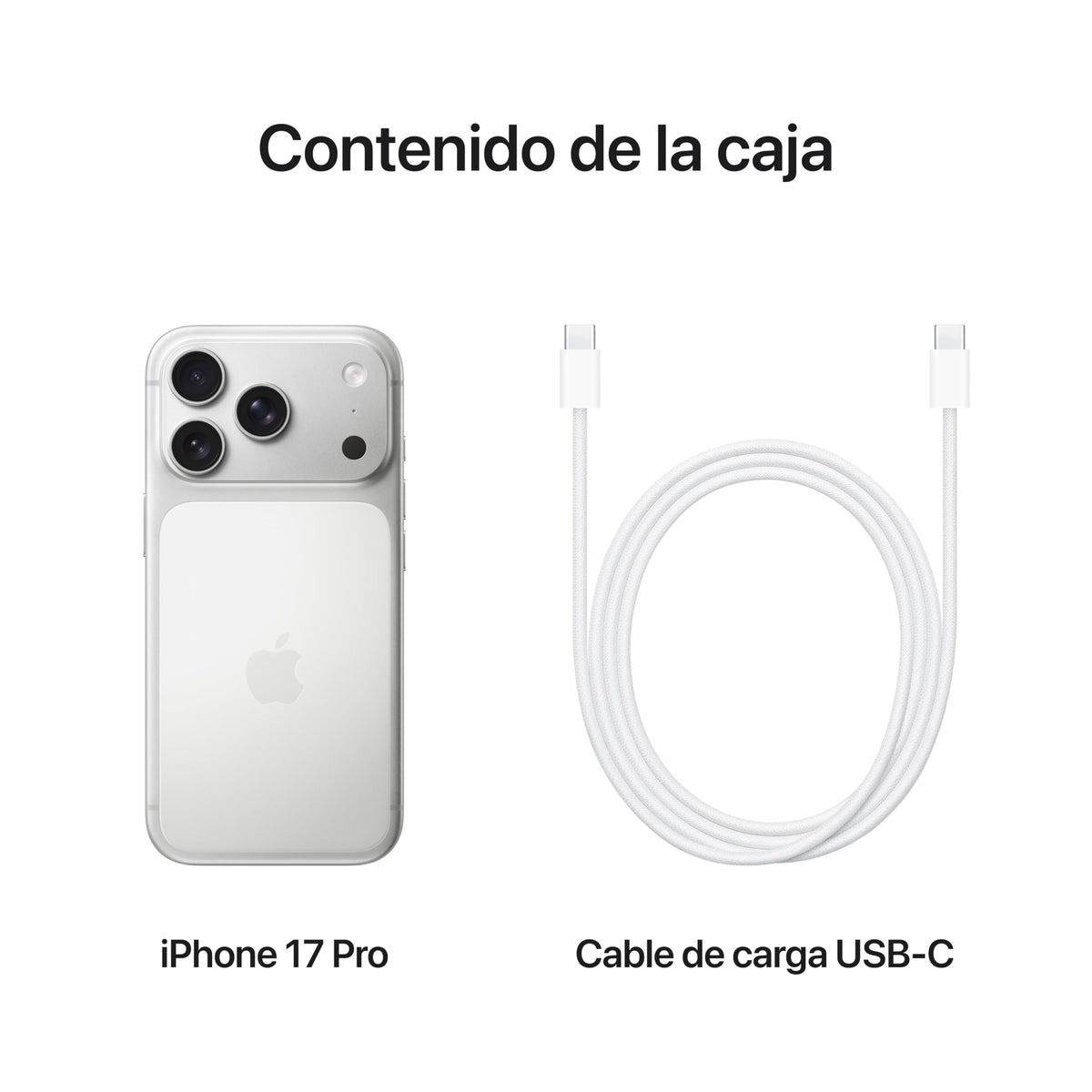 iPhone 17 Pro de 256 GB: Pantalla de 6,3 Pulgadas con Promotion hasta 120 Hz, Chip A19 Pro, autonomía revolucionaria, Sistema de cámaras Pro Fusion con cámara Frontal Center Stage; Plata