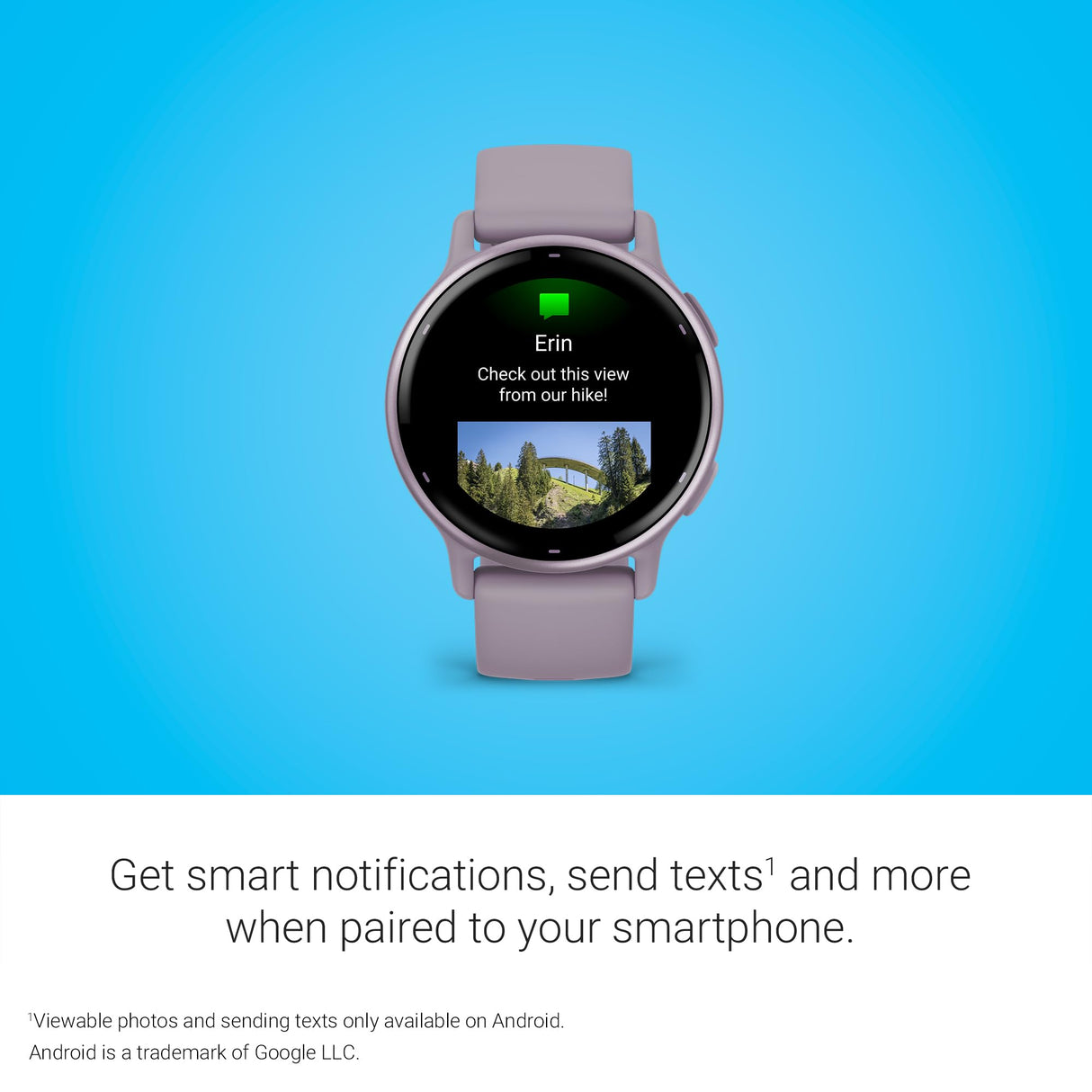 Garmin Vívoactive 5, Smartwatch con GPS, Pantalla AMOLED, Funciones Esenciales de Salud y Forma física y hasta 11 días de autonomía, Lila
